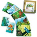 Ulanik Desková hra a puzzle Kdo co jí a kde bydlí 12 dílů – Zboží Dáma