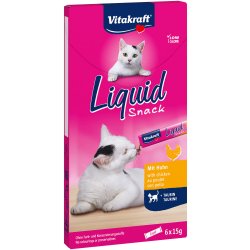 Vitakraft Cat Liquid snack s kuřetem taurin 48 x 15 g