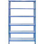 Majster Regál 200 x 120 x 30 cm L profil 6 polic zinek modrá – Hledejceny.cz