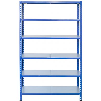 Majster Regál 200 x 120 x 30 cm L profil 6 polic zinek modrá – Hledejceny.cz