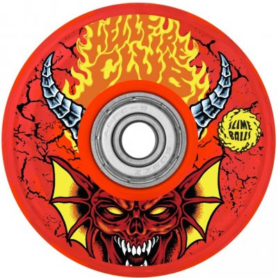 Santa Cruz, Stranger Things 66mm Hellfire Club Light Ups 78a Slime Balls – Zboží Dáma