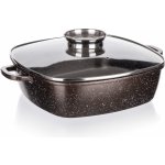 BANQUET Pekáč s nepřilnavým povrchem PREMIUM Dark Brown 28x28x8 cm s poklicí s aroma knobem – Zboží Dáma