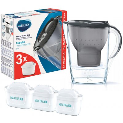 Brita Marella Cool Memo grafit 2,4 l + filtry Maxtra+ 3 ks – Hledejceny.cz