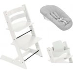 Stokke Tripp Trapp Bundle Set + Baby set + Newborn set - White/Grey – Zboží Dáma