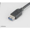 Akasa AK-CBUB02-15BK prodlužovací USB 3.0, A-male na A-female, 150cm