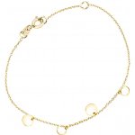 Cutie Jewellery Jemný zlatý náramek na nohu Z0102-70-X-1 – Zboží Mobilmania
