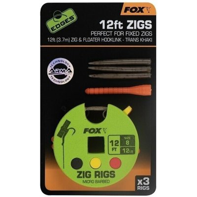Fox Návazec Edges Zig Rig 12ft 3 ks – Hledejceny.cz