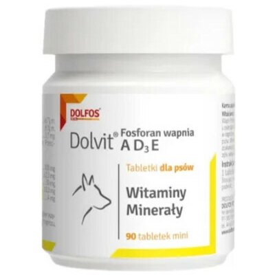DOLFOS Dolvit Fosforečnan vápenatý ADзE 90 tab. vitamíny a minerály pro psy – Hledejceny.cz