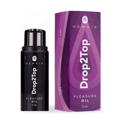 Hemnia Drop2Top intimní olej s vibračním efektem 5 ml – Zboží Dáma