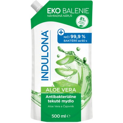 Indulona antibakteriální tekuté mýdlo Aloe Vera náhradní náplň 500 ml