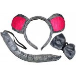 Sada myš s ocasem čelenkou a motýlkem 810990 – Sleviste.cz