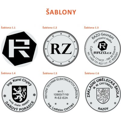 RAZO Štoček do razítka o průměru Ø 38 mm (R-538; R-538D; 4638) – Zboží Mobilmania
