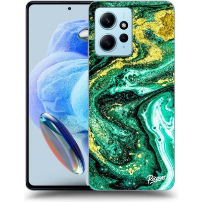 Pouzdro Picasee silikonové Xiaomi Redmi Note 12 4G - Green Gold černé – Sleviste.cz