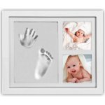 Interbaby rámeček bílý 26x20cm 2 otisky + 2 fotky – Sleviste.cz