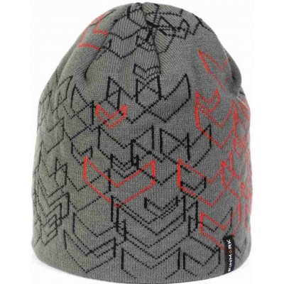 Finmark WINTER HAT Šedá Černá Červená – Hledejceny.cz