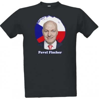 tričko s potiskem Pavel Fischer pánské šedá