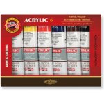 akrylové barvy Koh-i-noor 162S0601 sada 6 x 40 ml – Zboží Dáma
