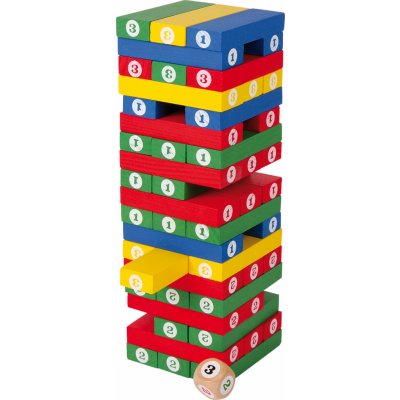 Small foot Jenga Barevná s čísly – Zboží Mobilmania