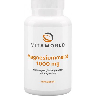 Vitaworld Magnesium Malate 1000 mg 120 Kapslí – Hledejceny.cz