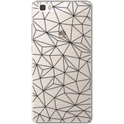 Pouzdro iSaprio Abstract Triangles 03 Huawei Ascend P8 Lite černé – Zboží Mobilmania