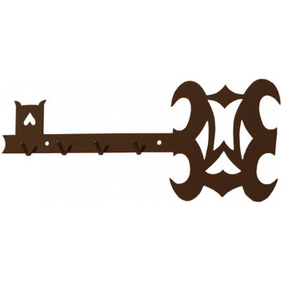 HARMONY věšák na klíče - černý lesk (195x80mm) SHAR 73 – Zboží Mobilmania