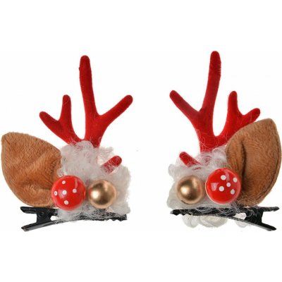 Juleeze JZHC0050 Spona do vlasů Červená hnědá – Zboží Dáma