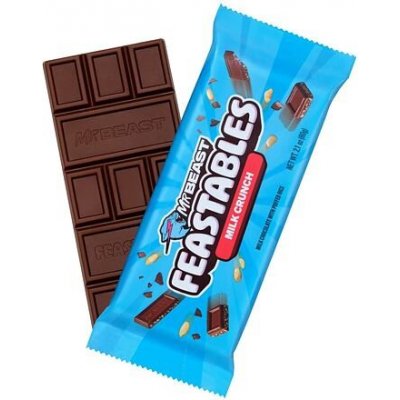 Feastables MrBeast Milk Crunch mléčná čokoláda s pufovanou rýží 60 g – Hledejceny.cz