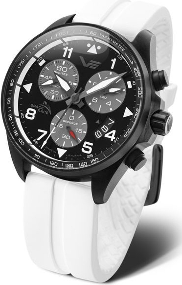 Vostok Europe 6S30/325C744S Bílý silikonový řemínek