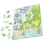 Jaku Trade Mapa EVROPY geografická 87 dílků – Hledejceny.cz