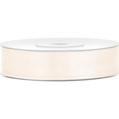 Stuha saténová krémová 1,2cm/25m – Zboží Dáma