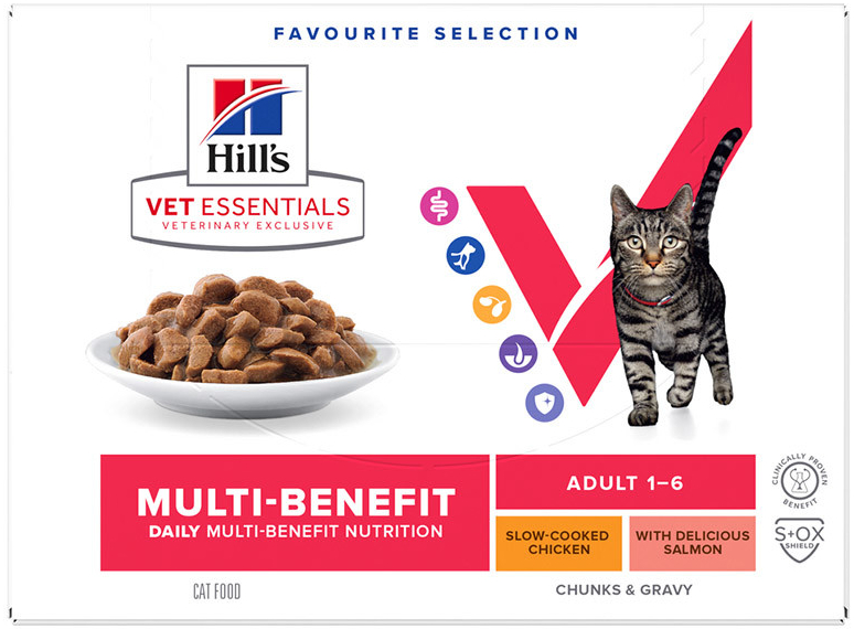 Hill\'s VetEssentials Feline Adult Chicken Salmon 12 x 85 g