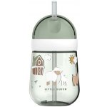 Little Dutch hrnek s brčkem 300 ml Farma zelená – Zboží Mobilmania
