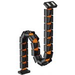 Powerton magnetický husí krk černo-oranžový 1285 mm pro výškově nastavitelné stoly KH005PXC14 – Zboží Živě