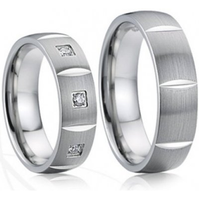SP-7026 Ocelové snubní prsteny – Zboží Mobilmania