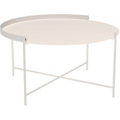 HOUE Edge 76 cm Bílý kovový zahradní konferenční stolek – Hledejceny.cz