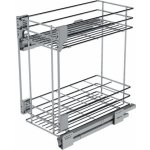 SIGE 004G koš plnovýsuvný soft dolní 300/500 2 patra chrom – Zboží Mobilmania