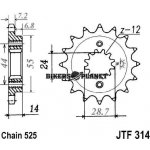JT Sprockets JTF 314-16 – Hledejceny.cz
