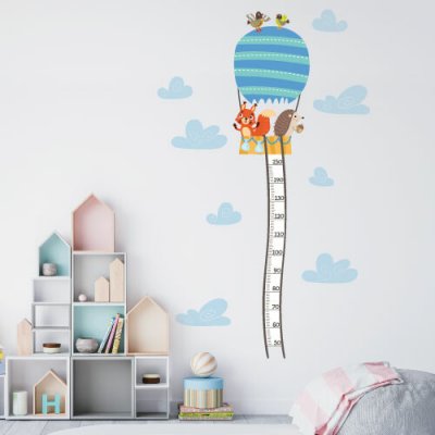 Nálepky na zeď detsky metr veverka a ježek chlapecký - Plotbase, s.r.o., 70x120cm – Hledejceny.cz