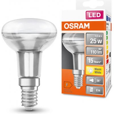 LEDVANCE Zdroj sv. LED STAR R50 25 non-dim 36° 1,5W/827 E14 – Hledejceny.cz