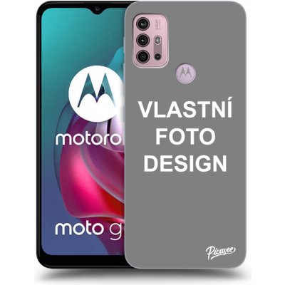 Pouzdro Picasee silikonové Motorola Moto G30 - Vlastní design/motiv černé – Zboží Mobilmania