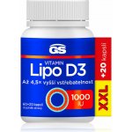 GS Vitamin Lipo D3 1000 IU XXL 80 kapslí – Hledejceny.cz