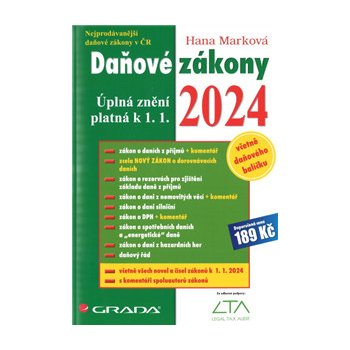 Daňové zákony 2024 - Hana Marková