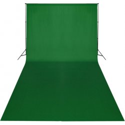 Fotografické pozadí green screen samet 3x6m zelené