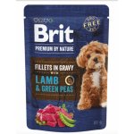 Brit Premium by Nature Adult Dog Fillets in Gravy with Lamb & Green Peas 85 g – Zboží Mobilmania