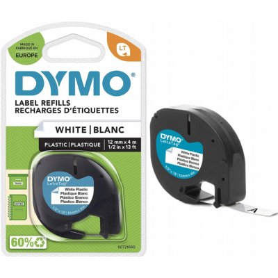 Dymo S0721660, černý tisk/bílý podklad, 4m, 12mm – Hledejceny.cz