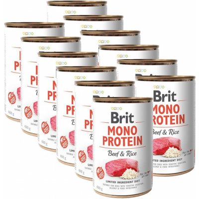 Brit Mono Protein Beef & Rice 12 x 400 g