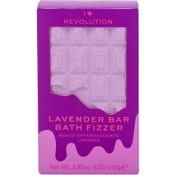 Makeup Revolution London I Heart Revolution Chocolate Bar Bath Fizzer koupelová bomba Lavender 110 g