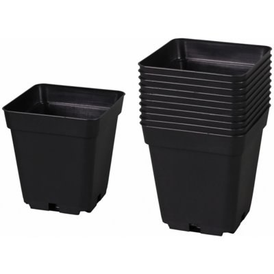 NOHEL GARDEN a.s. NOHEL GARDEN sadbovač plastový černý 13x13x13 cm 10 ks 65123čr – Zboží Dáma