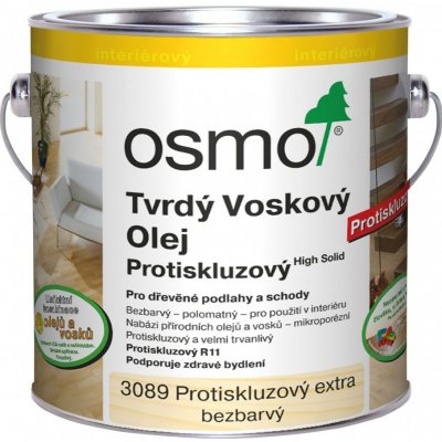 Osmo 3088 Tvrdý voskový olej protiskluzný 0,75 l Bezbarvý – HobbyKompas.cz