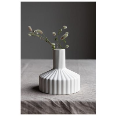 Keramická váza Samset Stripes White 16 cm Storefactory Scandinavia – Hledejceny.cz
